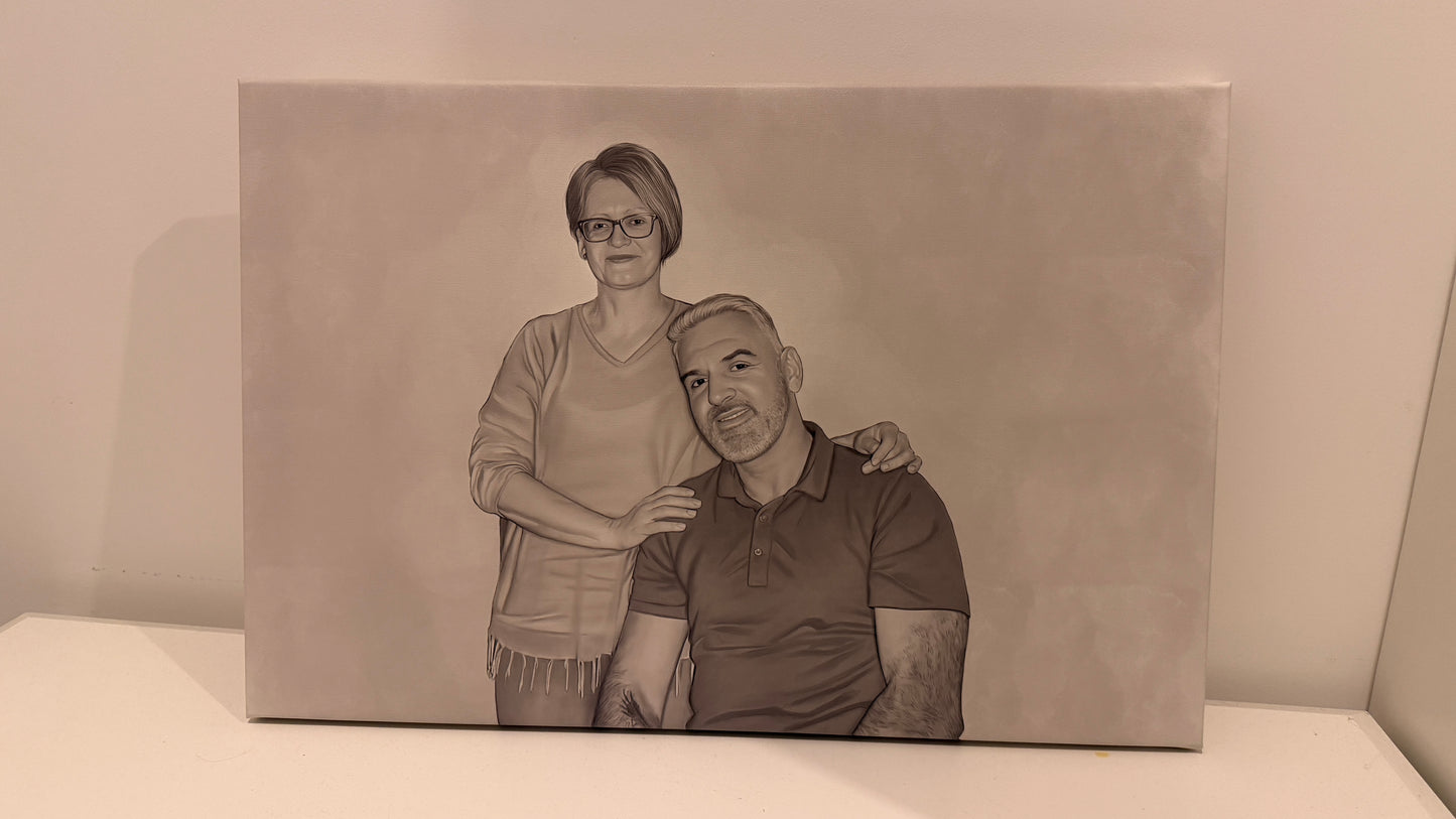 Rankų darbo grafito portretas pagal Jūsų nuotrauką